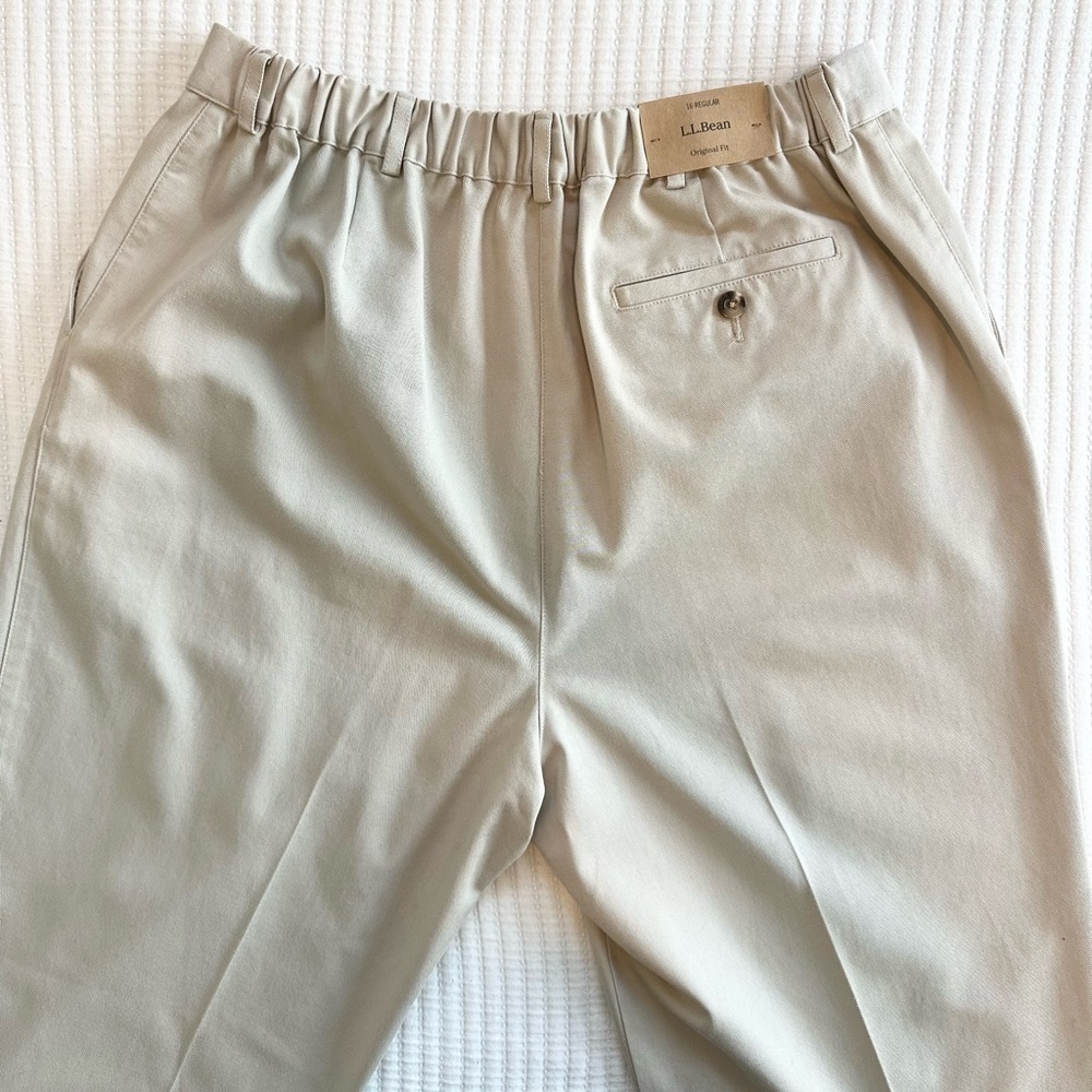 L.L. Bean High-Rise Comfort Waist Tapered-Leg Wrinkle-Free Bayside Pants NWT - Picture 9 of 9